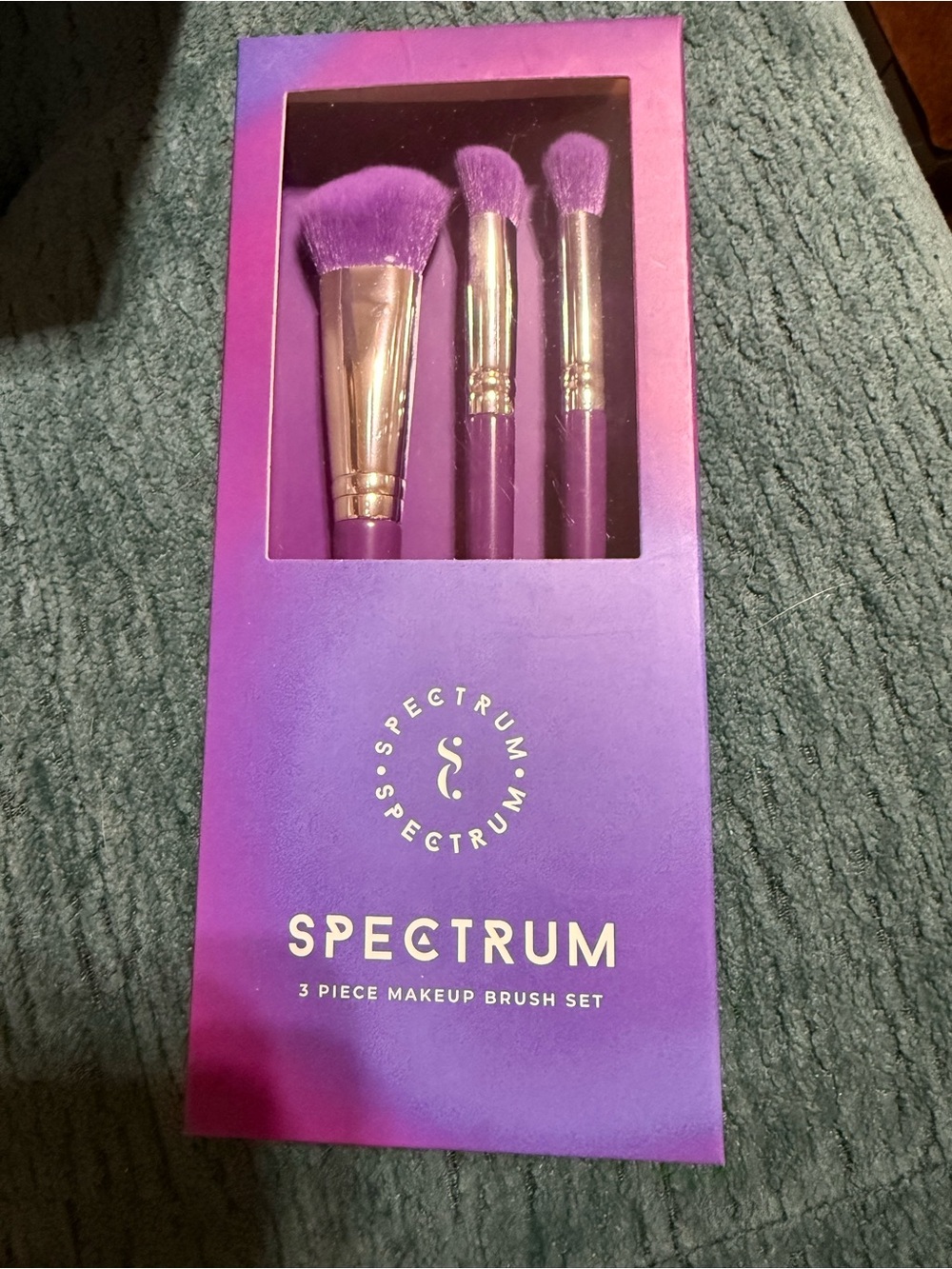 Spectrum Purple 3-Piece Makeup Brush Set